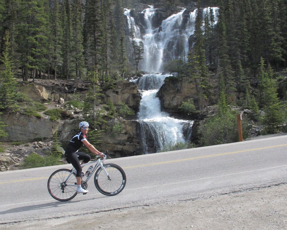 Ride gently by raging waterfalls