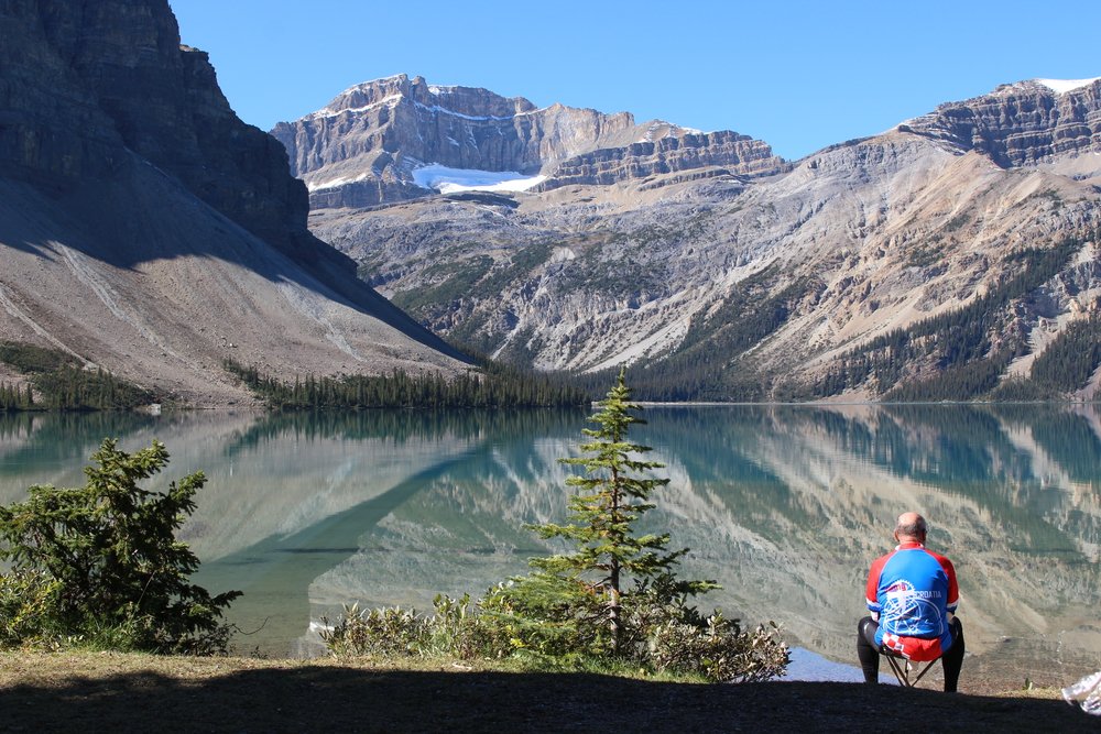 Reflect on your life during the tour, or just reflect on the reflections, Bow Lake