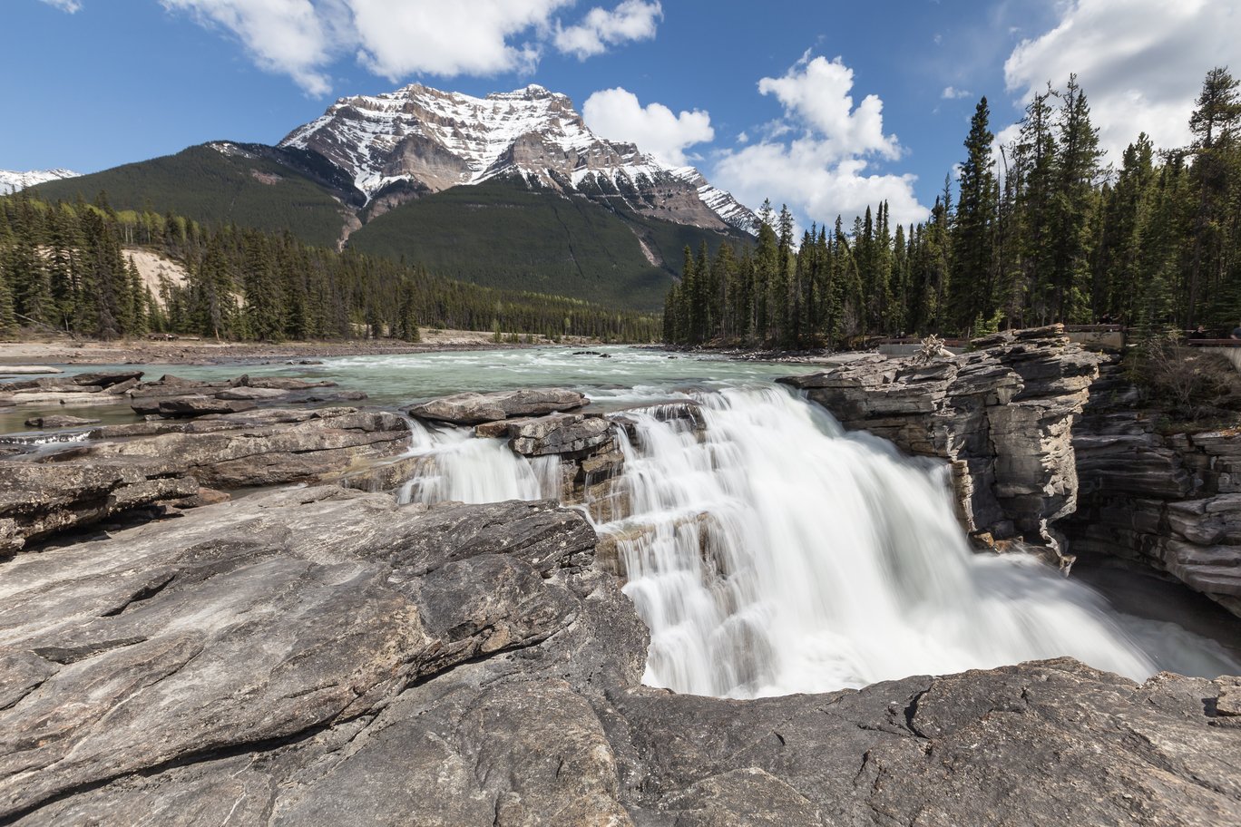 Spectacular rest stop locations, Athabasca Falls