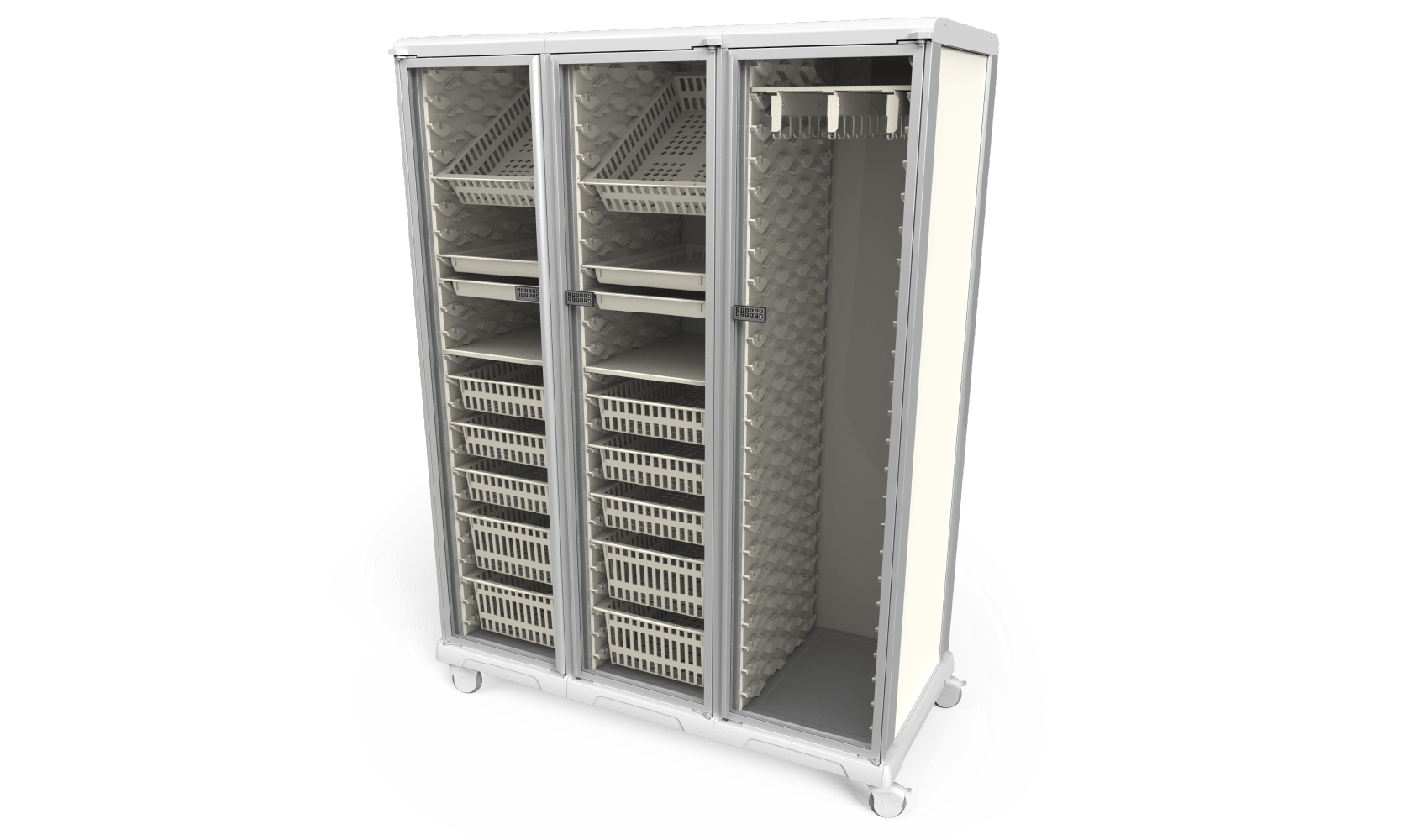 Mobile medical storage cabinet UC60-6-GD-3