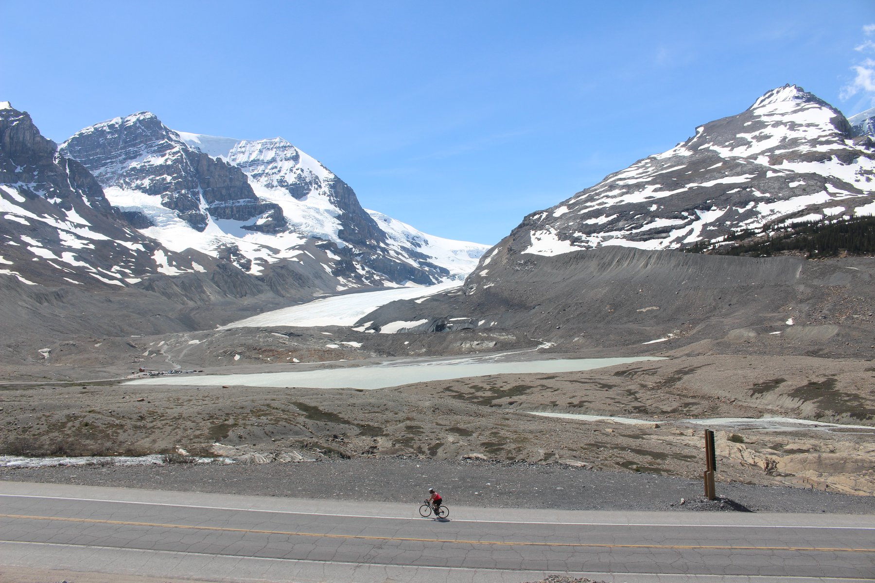Ride up valleys that were carved out by ancient glaciers, Athabasca Glacier