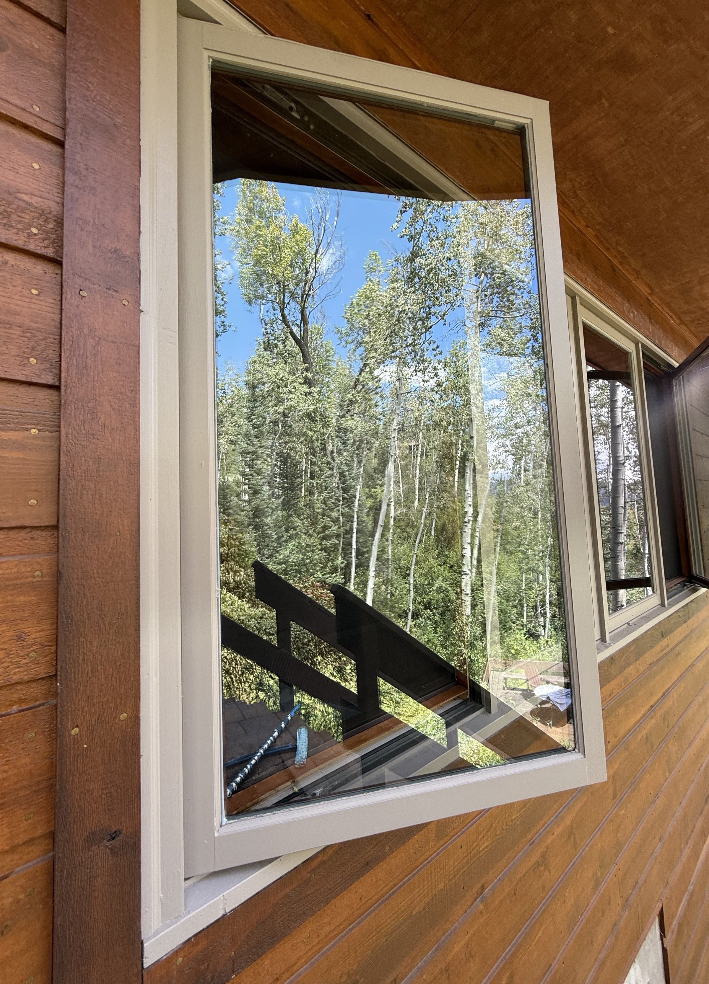 Clean, streak-free windows on a Steamboat-area home