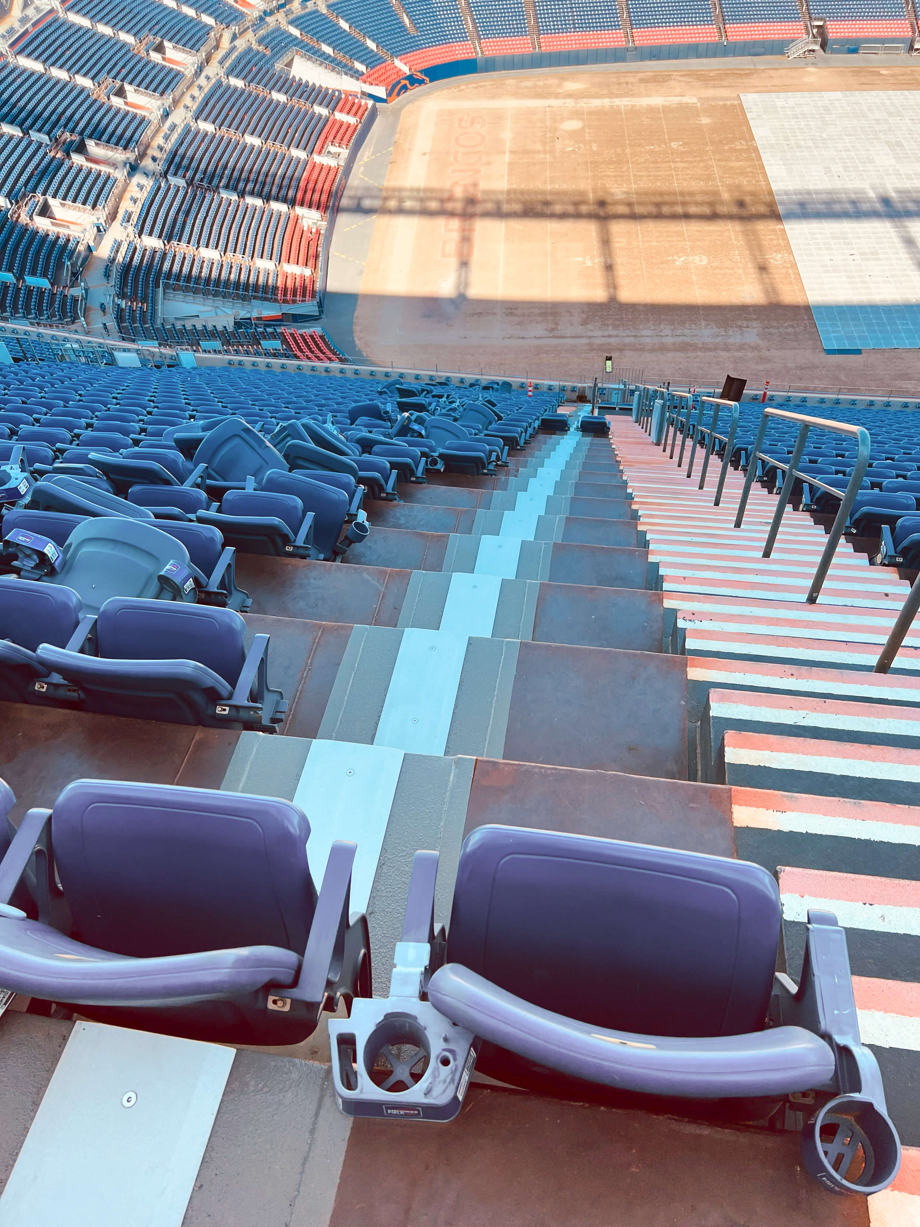Empower Field at Mile High concrete expansion joints
