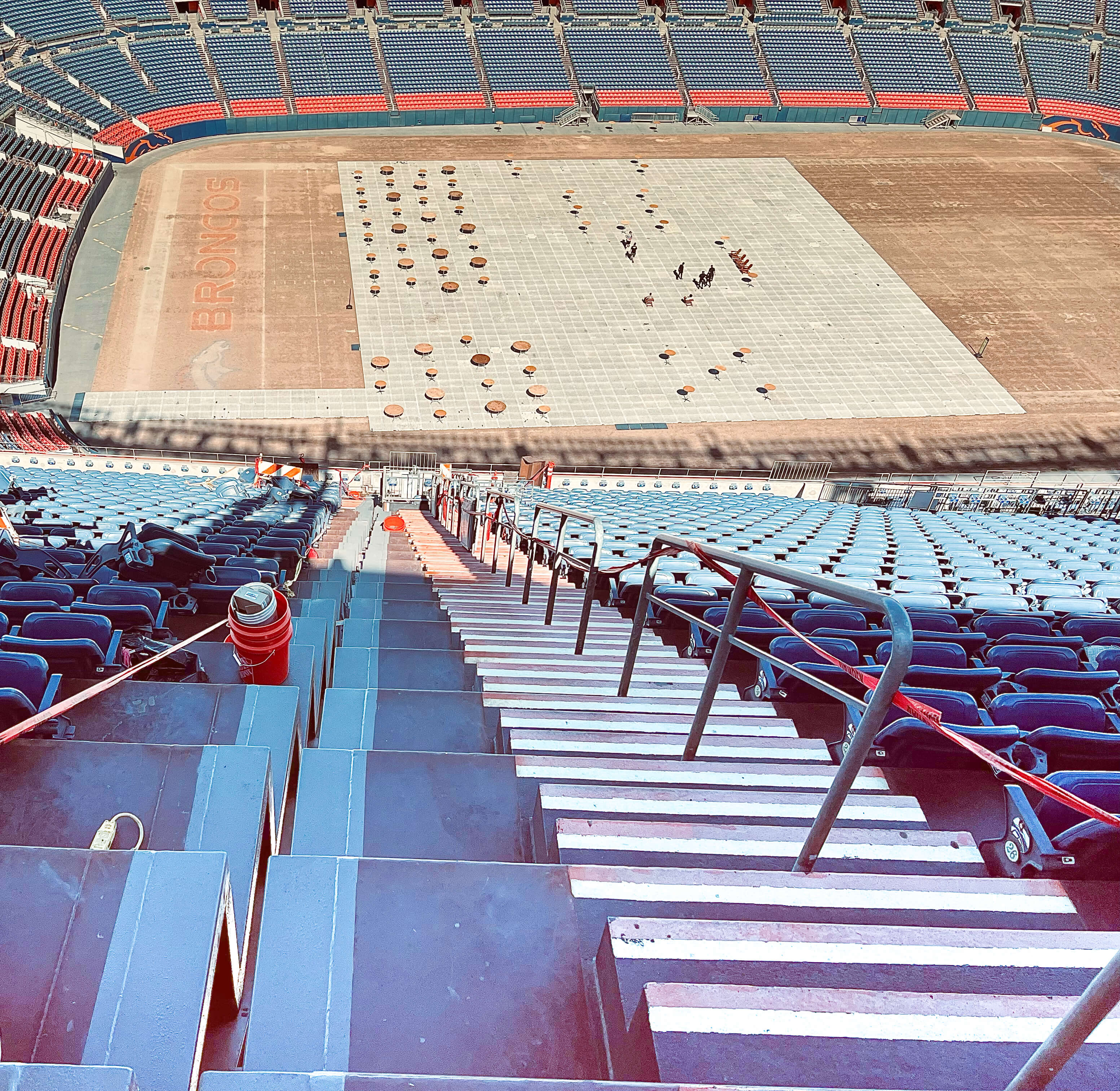 Mile High stadium expansion joint before installation