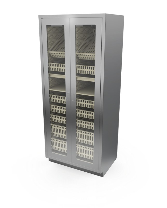Tall 36″ wide (L/R hinge) medical storage cabinet US60-6-GD-L/R