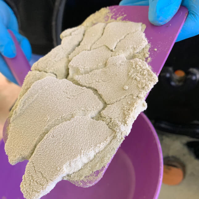 Cryo-Sieve® dry sift result example 1