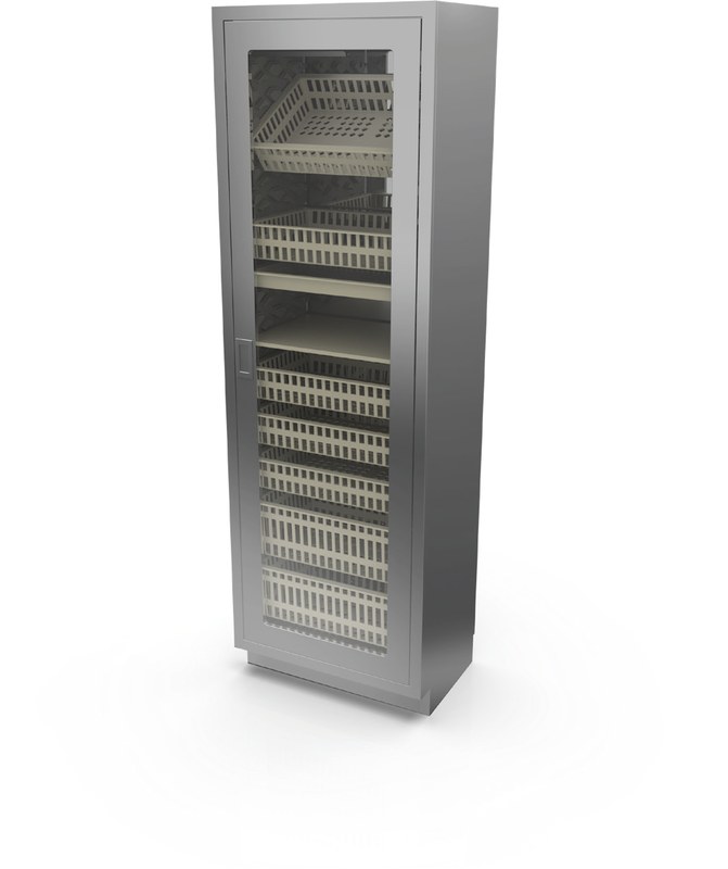 Tall 27″ wide medical storage cabinet US40-6-GD-R
