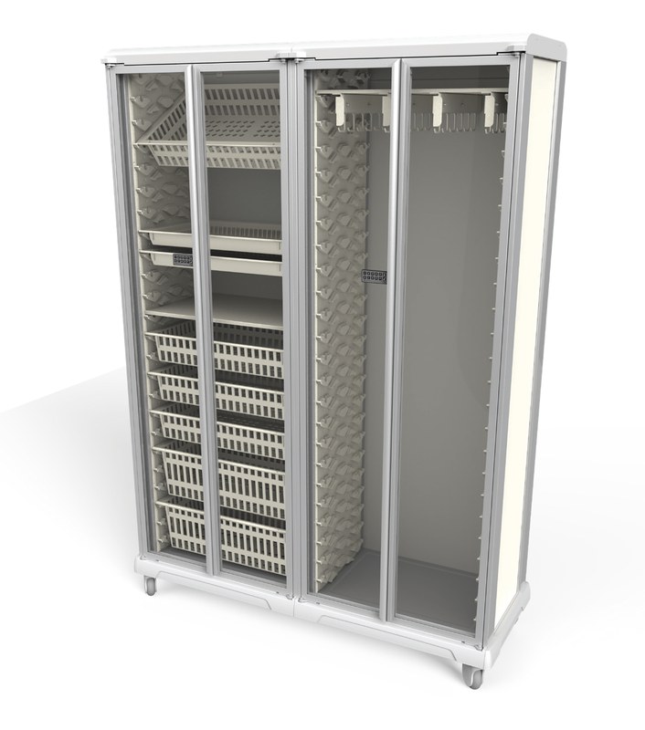 Tall Double-column medical storage cabinet UC40-6-GD-2