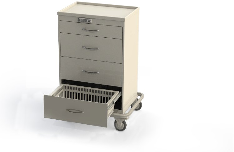 Tall medical procedure cart TKPS0130-B