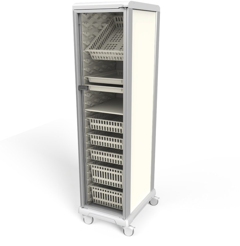 Tall Single-column (deep) medical storage cabinet UC60-6-GD