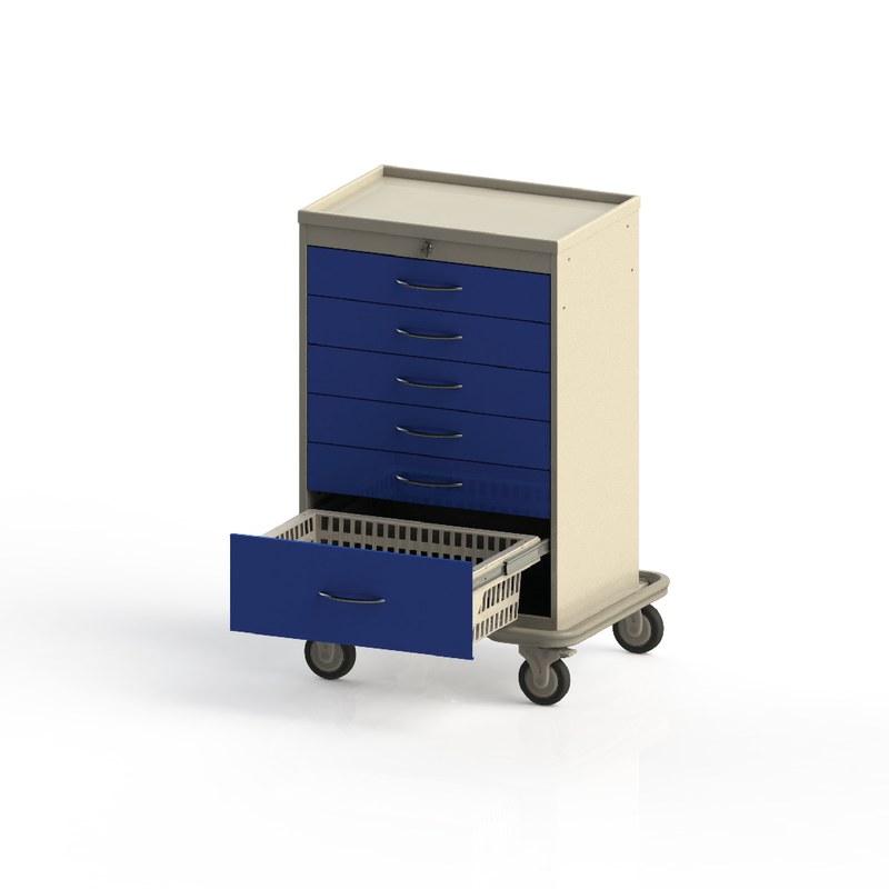 Workstation medical procedure cart TKWT5100-DB-NH