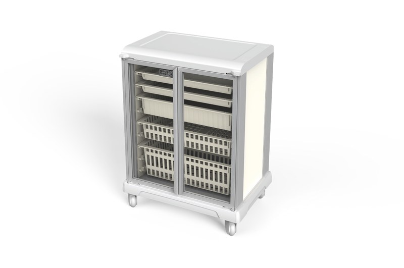 Short Single-column medical storage cabinet UC40-2.5-GD