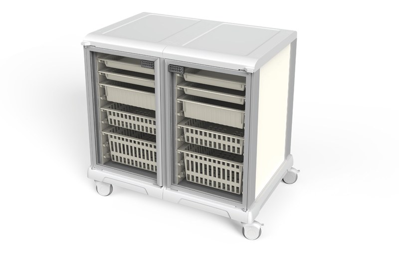 Short Double-column (deep) medical storage cabinet UC60-2.5-GD-2