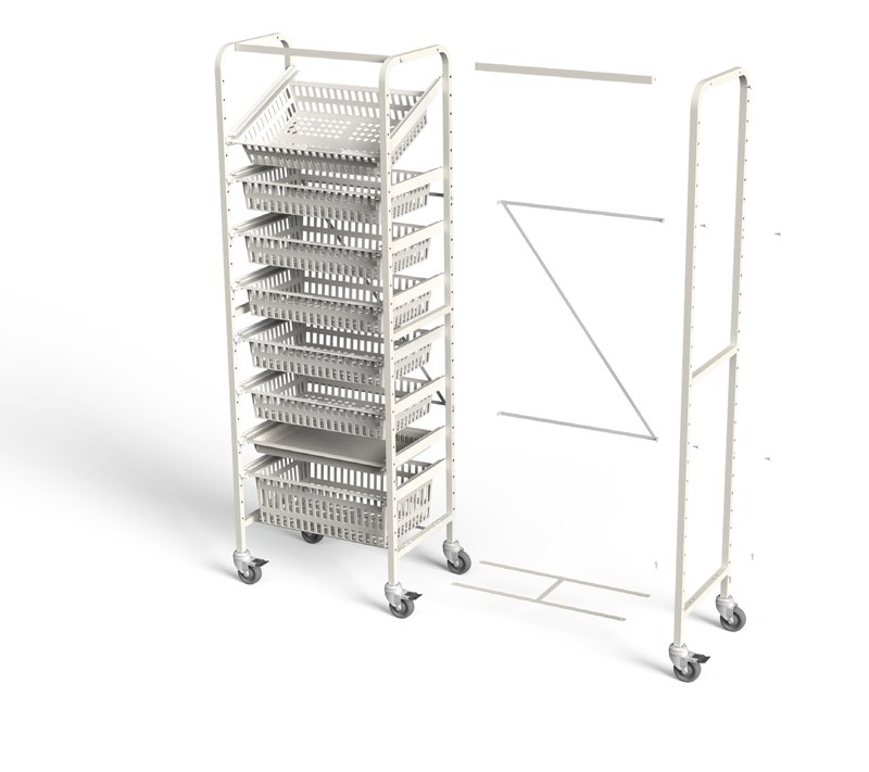 Shallow Depth open high-density storage rack UR40-Start