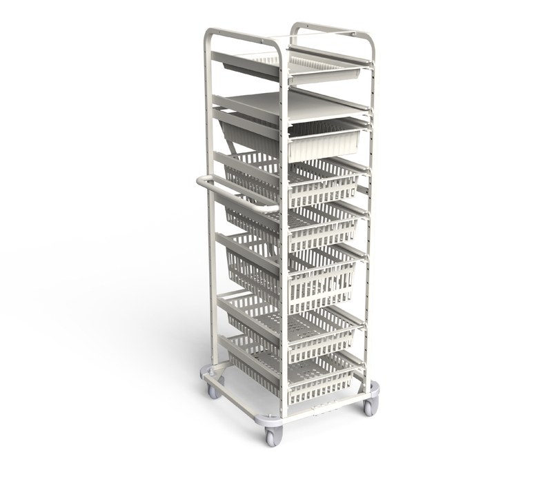 Single-bay open high-density supply trolley UT60-1