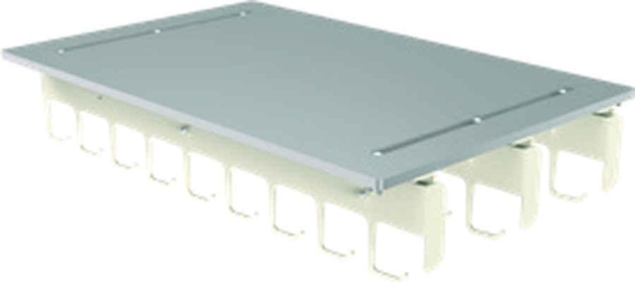 UNICAS cath glide shelf CGS60 with three CG60 hooks